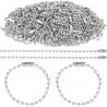 6 Catenelle ARGENTO con Connettori 10cm