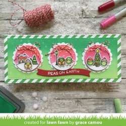 LAWN FAWN Peas On Earth Clear Stamp