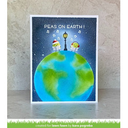 LAWN FAWN Peas On Earth Clear Stamp