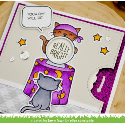 Lawn Fawn Clear Stamp Fortune Teller Tabby