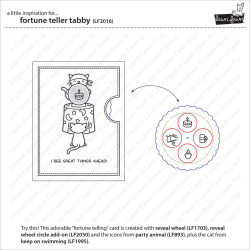 Lawn Fawn Clear Stamp Fortune Teller Tabby