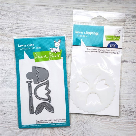 LAWN FAWN Cuts Reveal Wheel Tulip Add-On