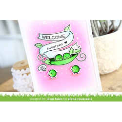 Lawn Fawn Stamp Set Be Hap-Pea