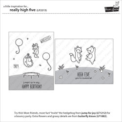 PRE-ORDINE LAWN FAWN Clear Stamp Really High Five