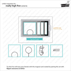 PRE-ORDINE LAWN FAWN Clear Stamp Really High Five