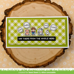 LAWN FAWN Tiny Farm Clear Stamp