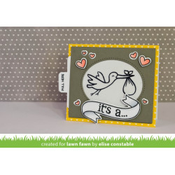 Lawn Fawn Push Here Stamp Set