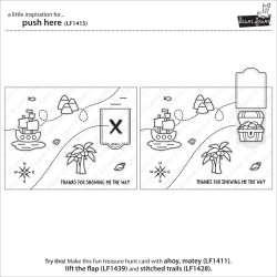 Lawn Fawn Push Here Stamp Set