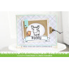 Lawn Fawn Push Here Stamp Set