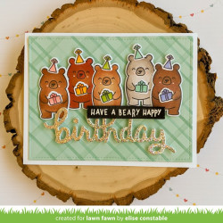 LAWN FAWN Germ-Free Bear Clear Stamp