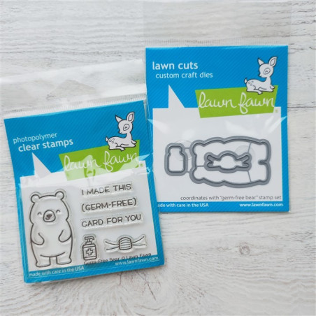SET LAWN FAWN Germ-Free Bear