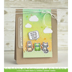 LAWN FAWN Say What? Masked Critters Clear Stamp