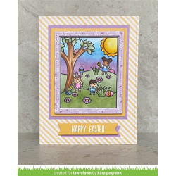 LAWN FAWN Window Scene Spring Clear Stamp