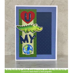 LAWN FAWN Croc My World Clear Stamp