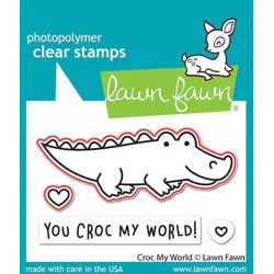 SET LAWN FAWN Croc My World