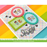 LAWN FAWN Long Distance Hugs Clear Stamp