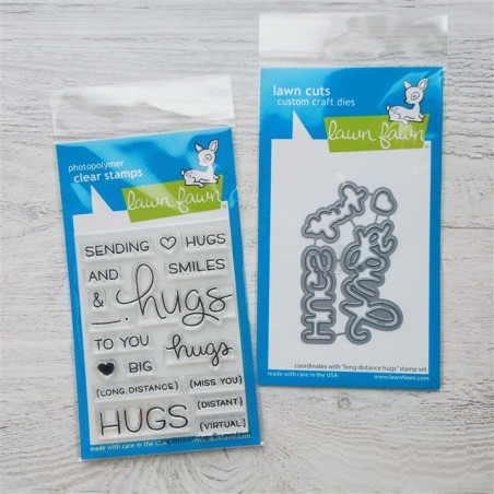 SET LAWN FAWN Long Distance Hugs