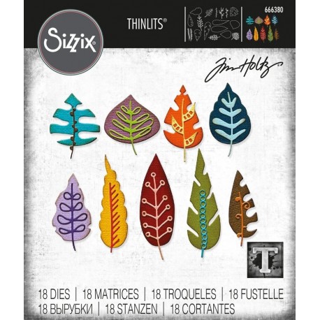 Thinlits Die Set 18pz - Artsy Leaves by Tim Holtz 666380