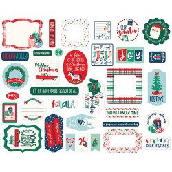 Echo Park Happy Holidays Ephemera 34pz