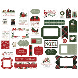 Carta Bella A Wonderful Christmas Frames & Tags 33pz