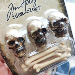 Idea-ology Tim Holtz Halloween Skulls + Bones