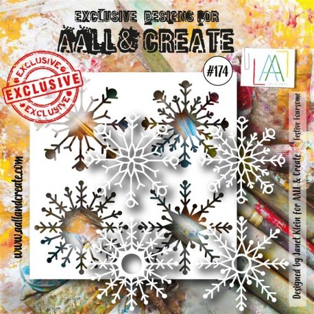 AALL & Create Stencil 174 Festive Foursome