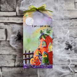Woodware Craft Collection Pumpkin House Clear Stamps