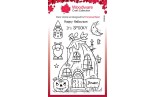 Woodware Craft Collection Pumpkin House Clear Stamps