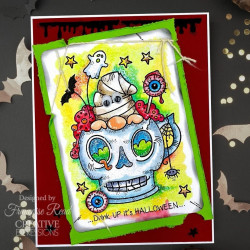 Woodware Craft Collection Spooky Cup Clear Stamps