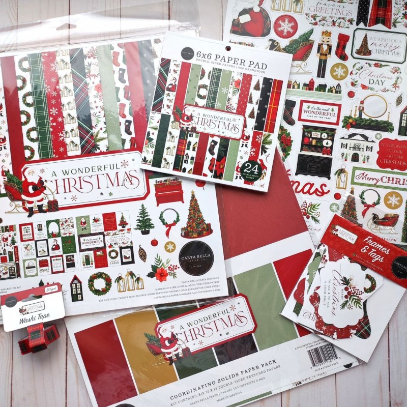 Carta Bella | A Wonderful Christmas Scrapbook Stickers