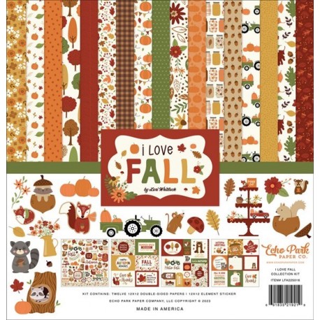 Echo Park I Love Fall Collection Kit 30x30cm