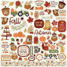 Echo Park I Love Fall Element Sticker 30x30cm