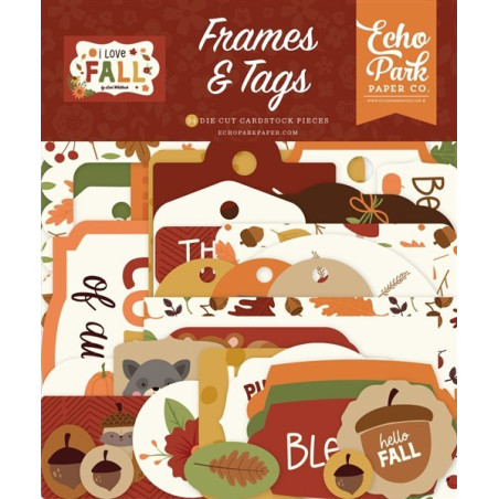 Echo Park I Love Fall Frames & Tags 34pz