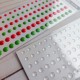 Spellbinders Dimensional Red & Green Enamel Dots 96pz