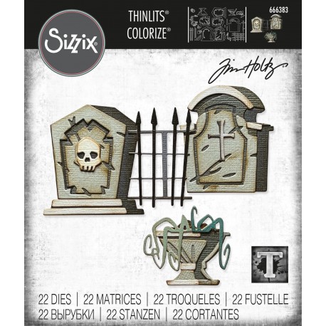 Thinlits Die Set 22pz - Graveyard, Colorize by Tim Holtz 666383