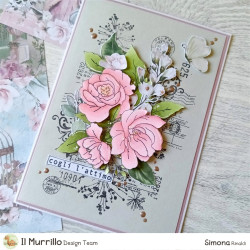 StudioLight Romantic Moments Clear Stamp Sending Roses nr.481