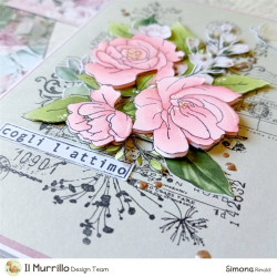 StudioLight Romantic Moments Clear Stamp Sending Roses nr.481