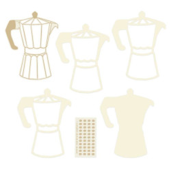 Piatek13 Light Chipboard SHAKER BASE COFFEE MAKER