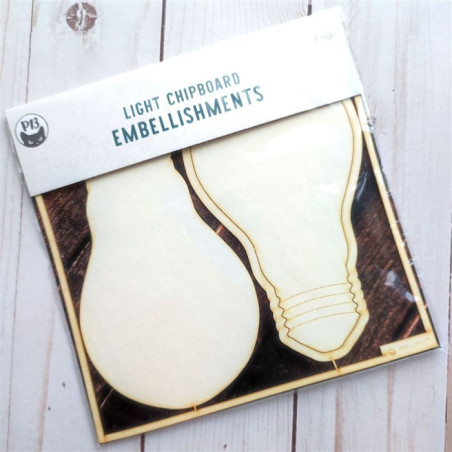 Piatek13 Light Chipboard DECO BASE BULB 01