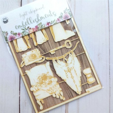 Piatek13 Light Chipboard Embellishments Always and Forever 04