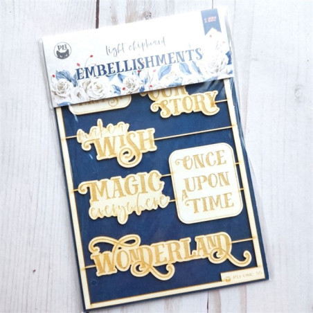 Piatek13 Light Chipboard Embellishments ONCE UPON A TIME