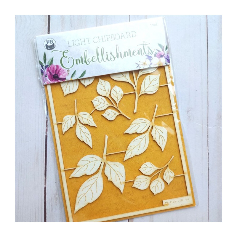 Piatek13 Light Chipboard Embellishments TIME TO RELAX 01