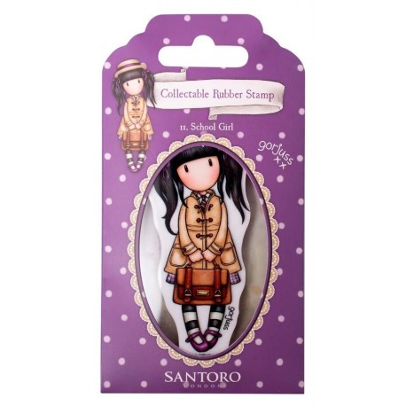 Gorjuss Collectable Rubber Stamp School Girl 465
