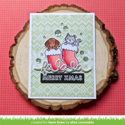 LAWN FAWN Pawsitive Christmas Clear Stamp