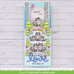LAWN FAWN Wild Wolves Clear Stamp