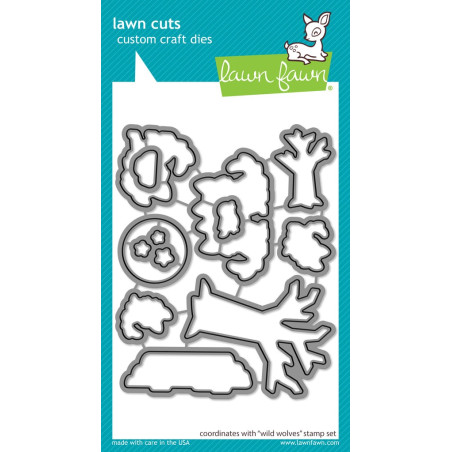 LAWN FAWN Wild Wolves Cuts