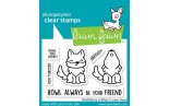 LAWN FAWN Wolf Before 'n Afters Clear Stamp