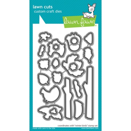 LAWN FAWN Winter Birds Cuts