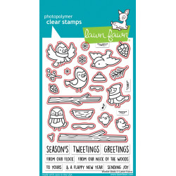 LAWN FAWN Winter Birds Cuts