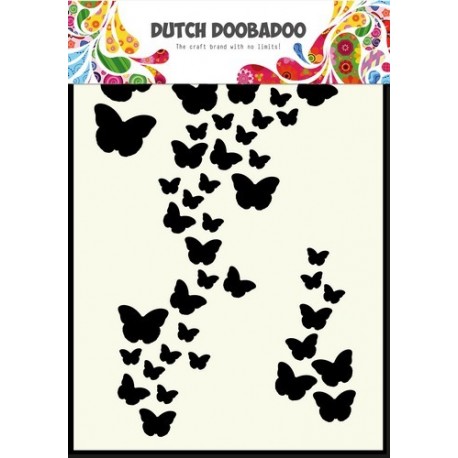 Dutch Mask Art stencil Butterfly